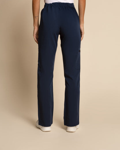 PANTALÓN MUJER COMFORT PETITE MARINO