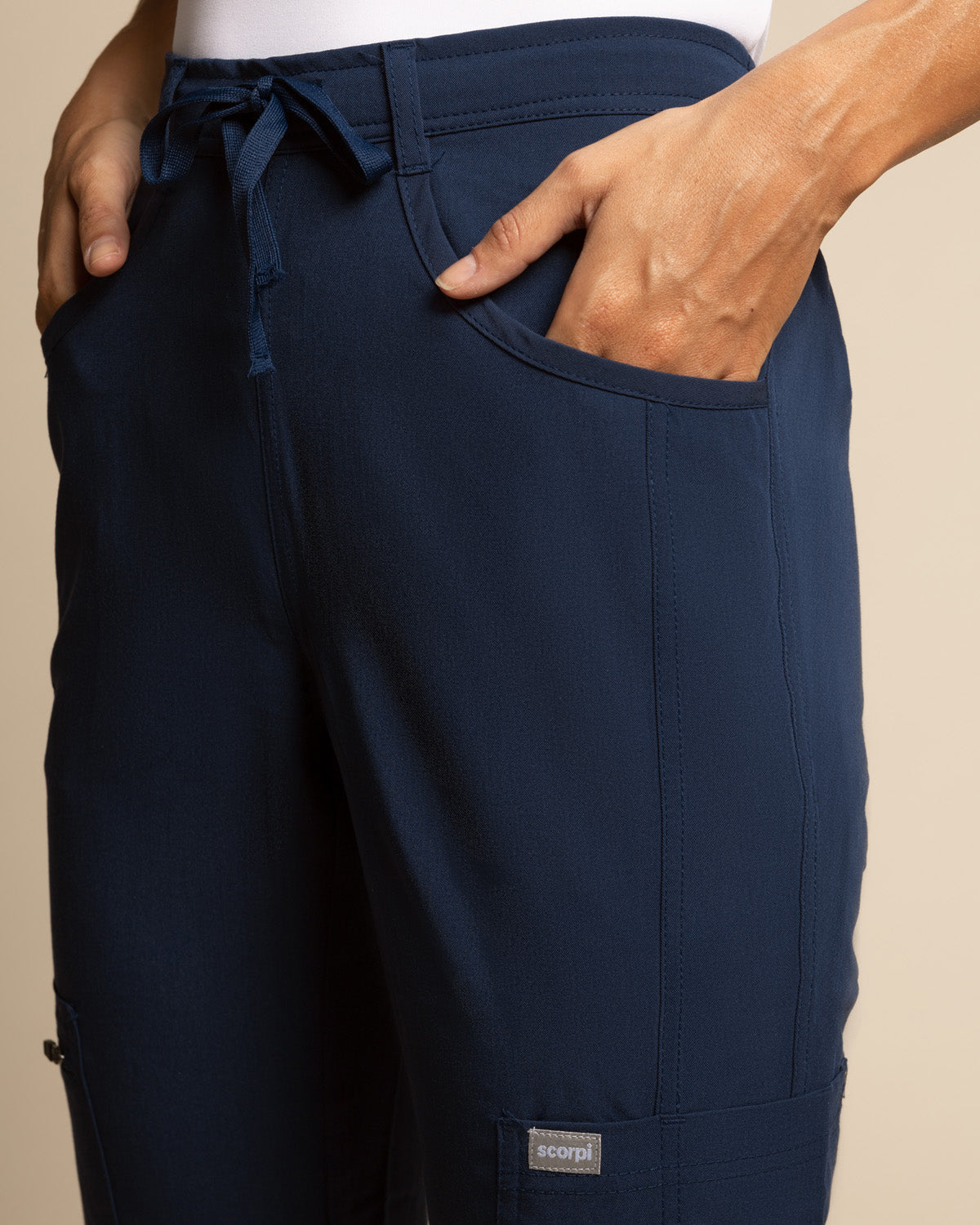 PANTALÓN MUJER COMFORT PETITE MARINO