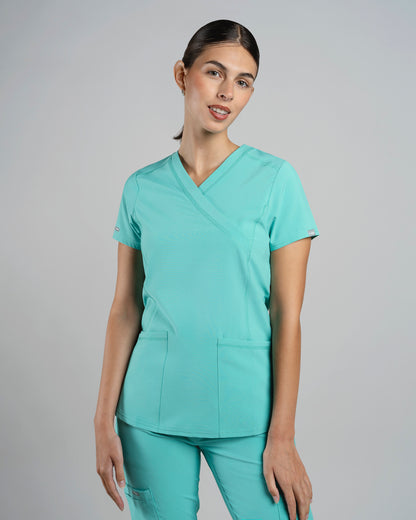 TOP MUJER SPORT STRETCH SURGICAL GREEN