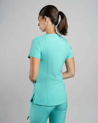TOP MUJER SPORT STRETCH SURGICAL GREEN