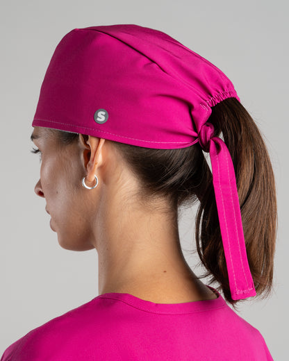GORRO UNISEX CLÍNICO COLOR BLOCK FUCSIA