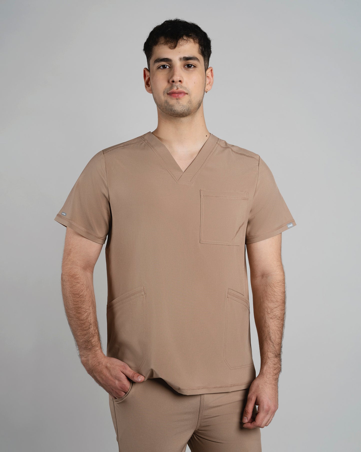 TOP HOMBRE SPORT STRETCH TAUPE