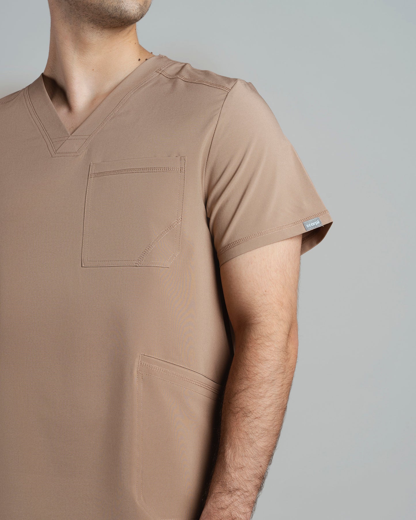 TOP HOMBRE SPORT STRETCH TAUPE