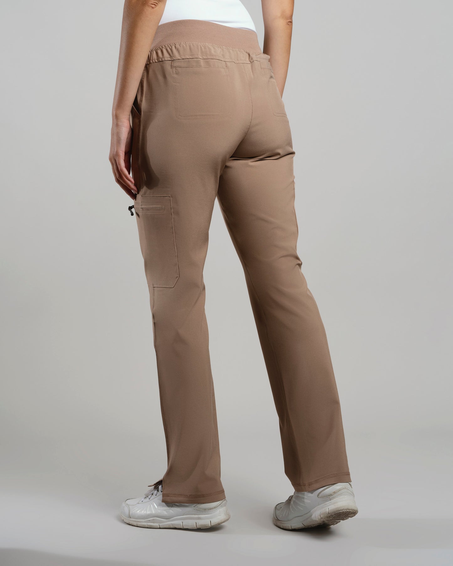 PANTALON MUJER SPORT STRETCH TAUPE