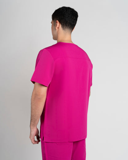 TOP HOMBRE AQUA FUCSIA