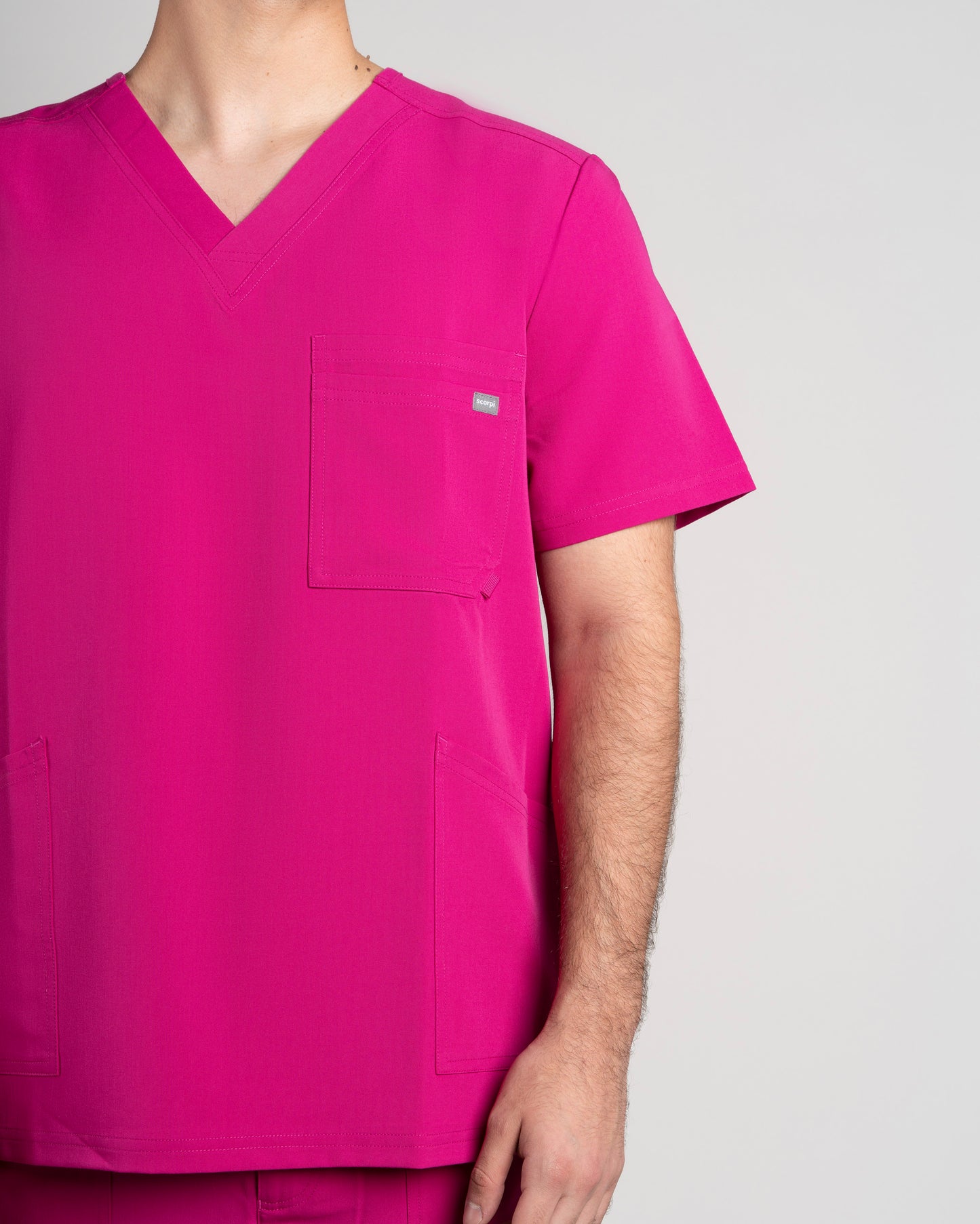 TOP HOMBRE AQUA FUCSIA