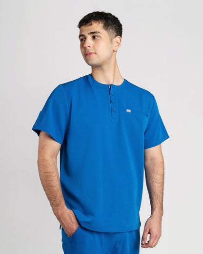 TOP HOMBRE DYNAMIC AZUL REY - CUELLO JOKE