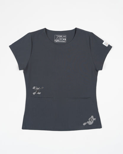 TOP MUJER LOONEY TUNES GRIS