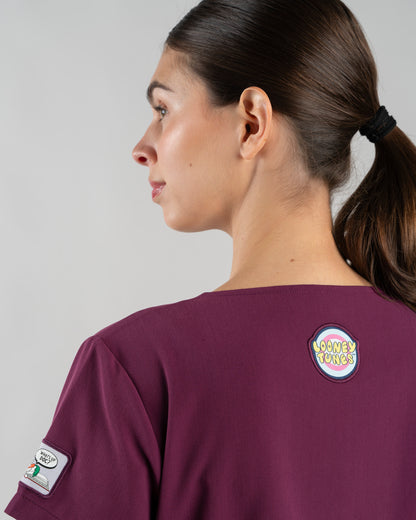 TOP MUJER LOONEY TUNES BURDEO