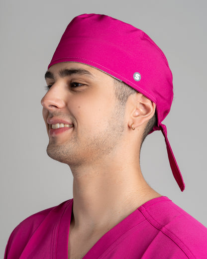 GORRO UNISEX CLÍNICO COLOR BLOCK FUCSIA