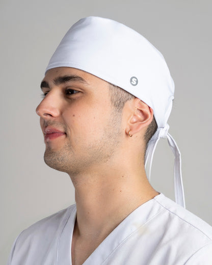 GORRO UNISEX CLÍNICO COLOR BLOCK BLANCO