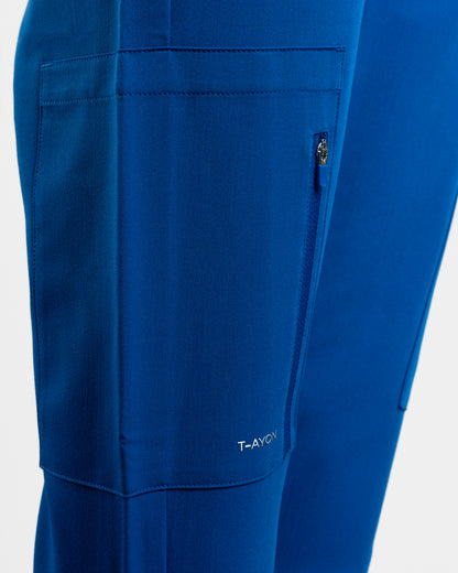 PANTALON MUJER DYNAMIC AZUL REY - PUÑO RIB