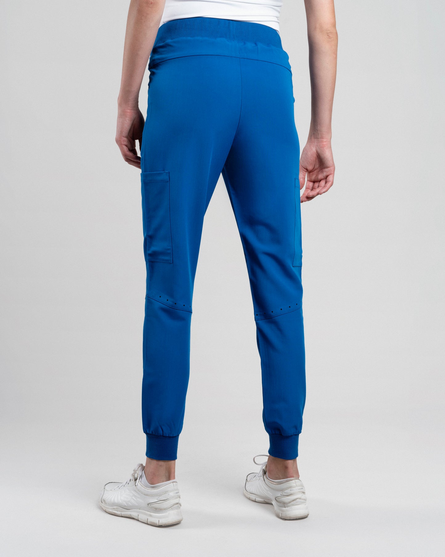 PANTALON MUJER DYNAMIC AZUL REY - PUÑO RIB