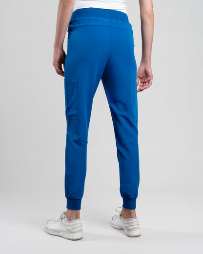 PANTALON MUJER DYNAMIC AZUL REY - PUÑO RIB