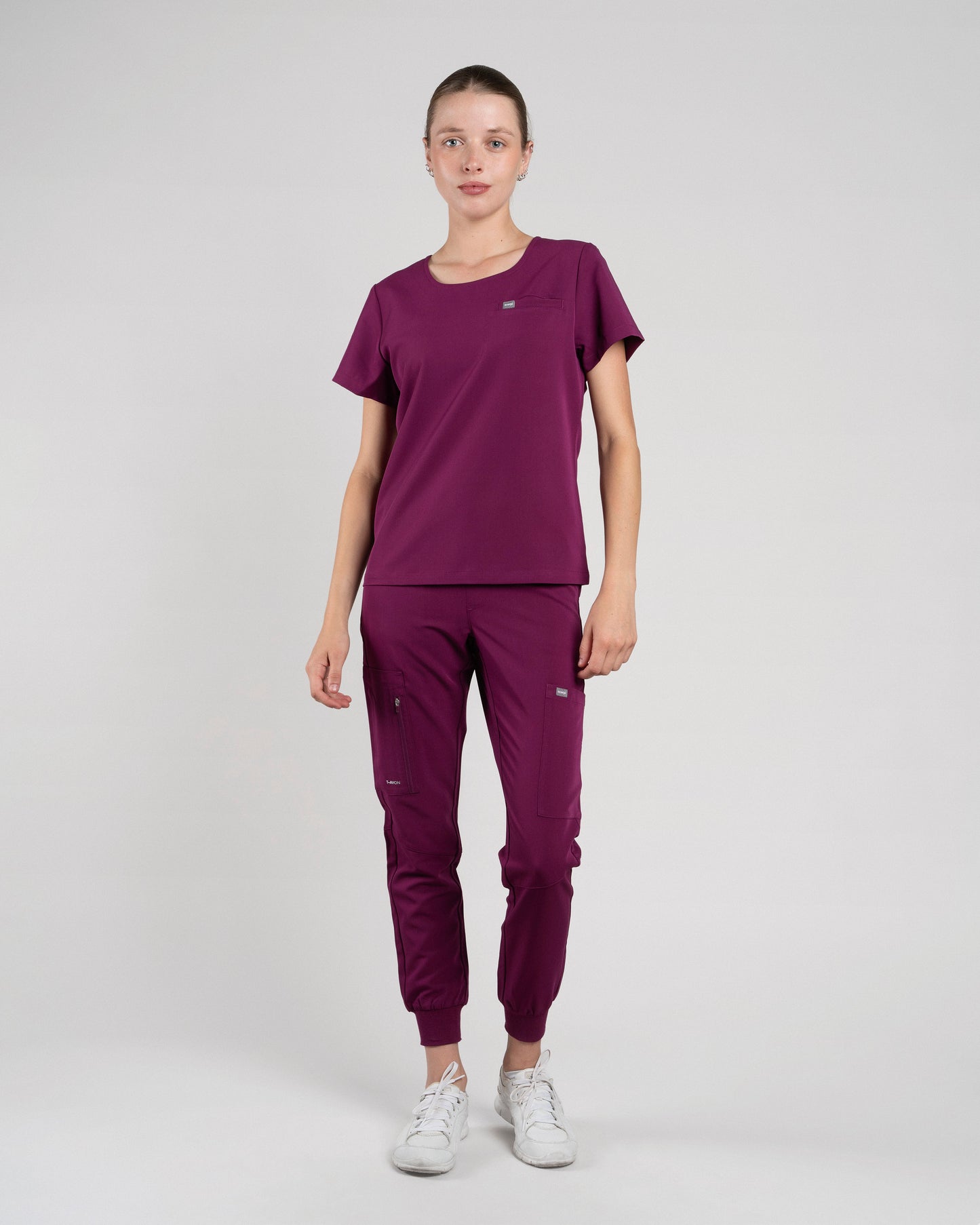 TOP MUJER DYNAMIC BURDEO - CUELLO RIB