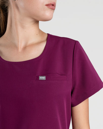 TOP MUJER DYNAMIC BURDEO - CUELLO RIB