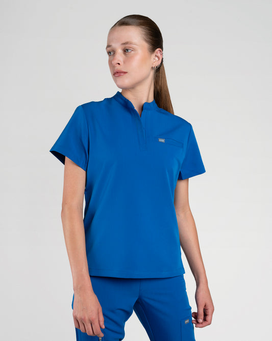 TOP MUJER DYNAMIC AZUL REY - CUELLO JOKE