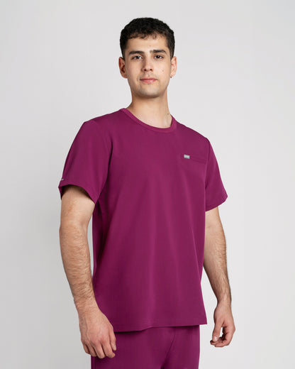 TOP HOMBRE DYNAMIC BURDEO - CUELLO RIB