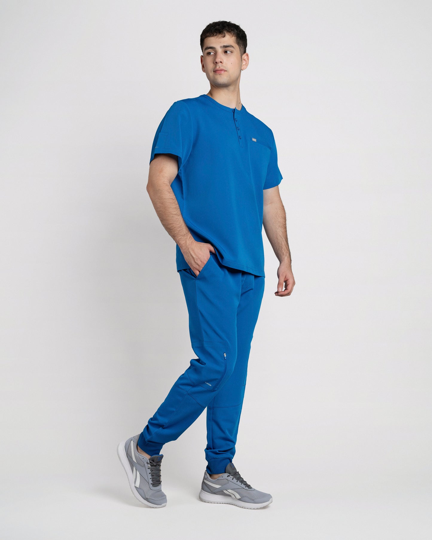 PANTALON HOMBRE DYNAMIC AZUL REY - PUÑO RIB
