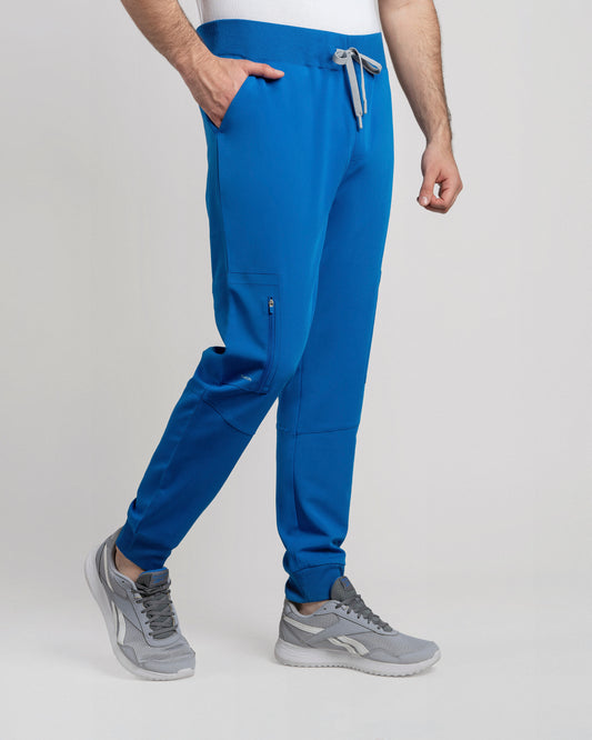 PANTALON HOMBRE DYNAMIC AZUL REY - PUÑO RIB