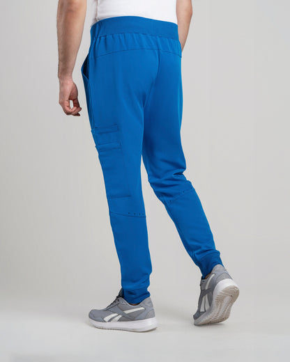 PANTALON HOMBRE DYNAMIC AZUL REY - PUÑO RIB