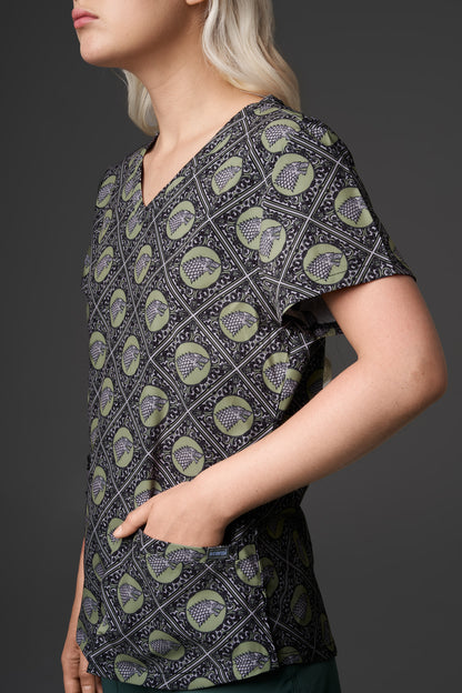 TOP MUJER PRINT GOT STARK