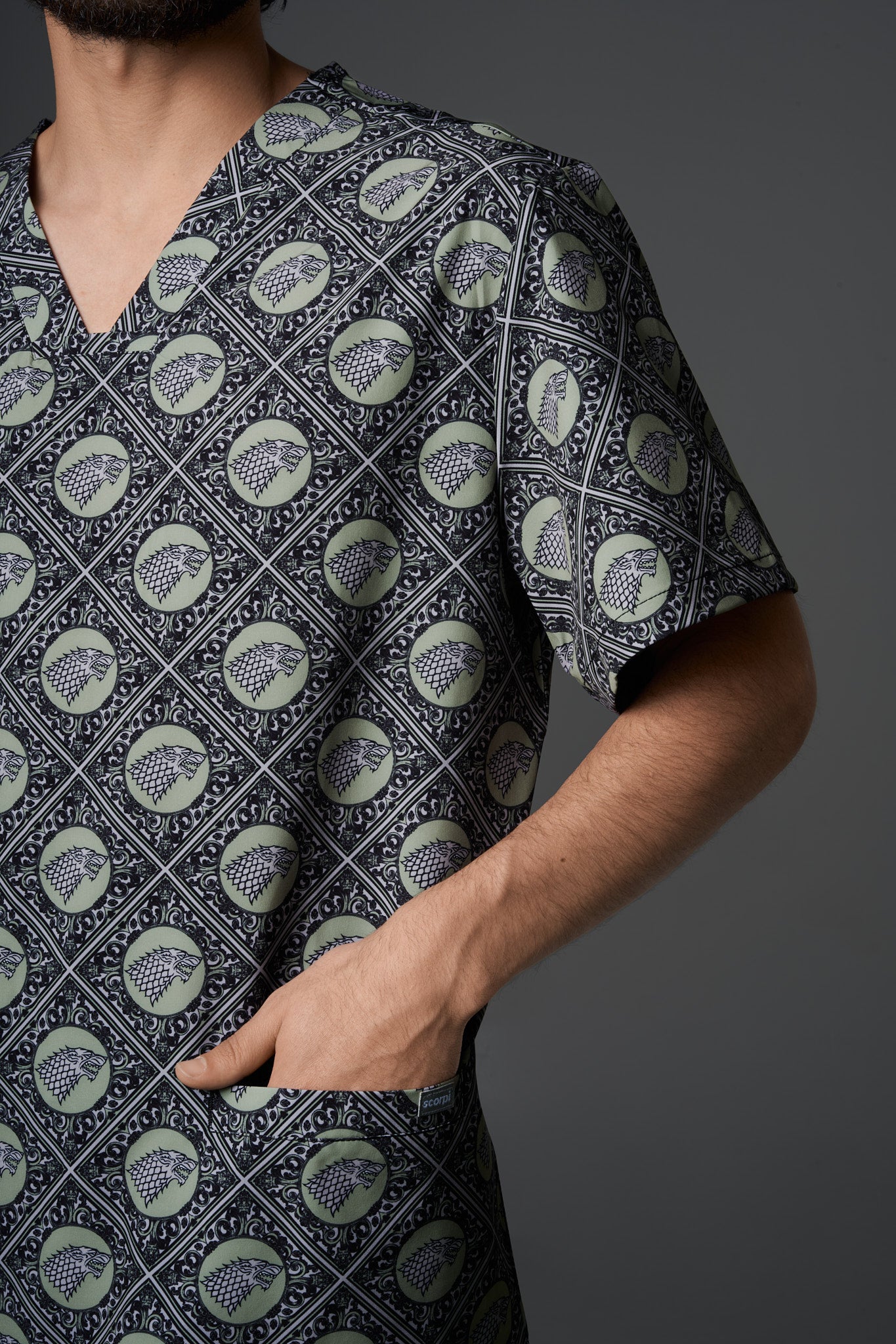 TOP HOMBRE PRINT GOT STARK