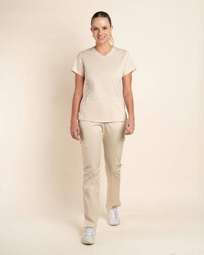 PANTALÓN MUJER WORK BEIGE