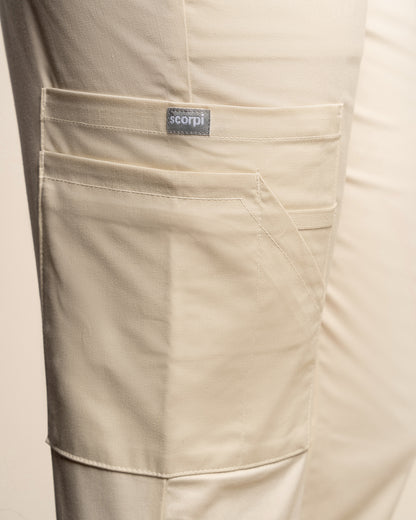 PANTALÓN MUJER WORK BEIGE