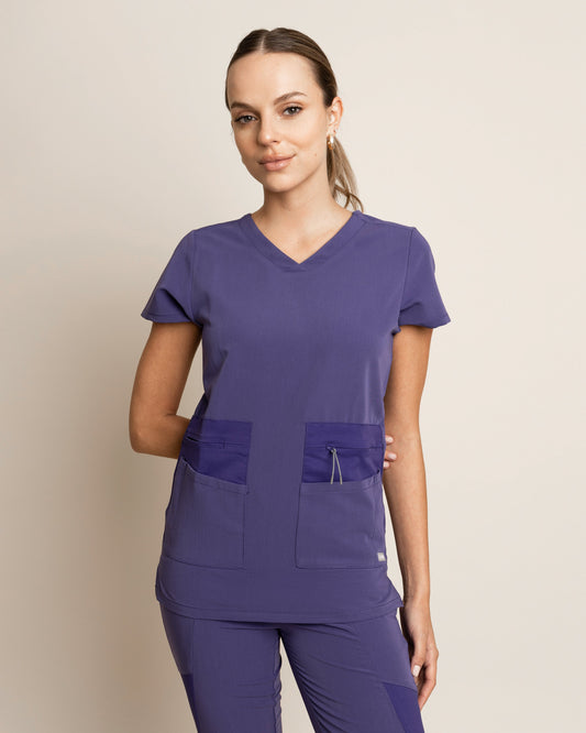 TOP MUJER ADVANCE MORADO