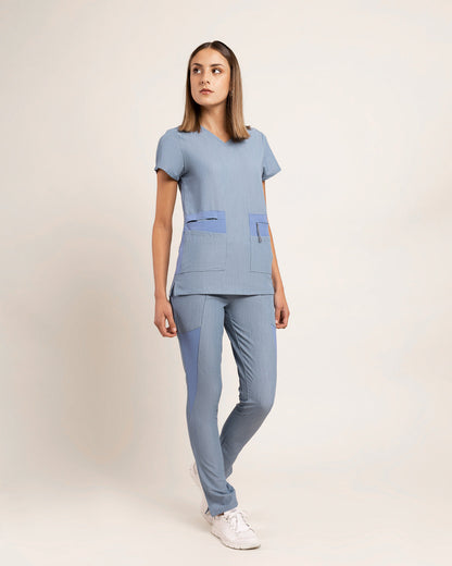 TOP MUJER ADVANCE SKY BLUE