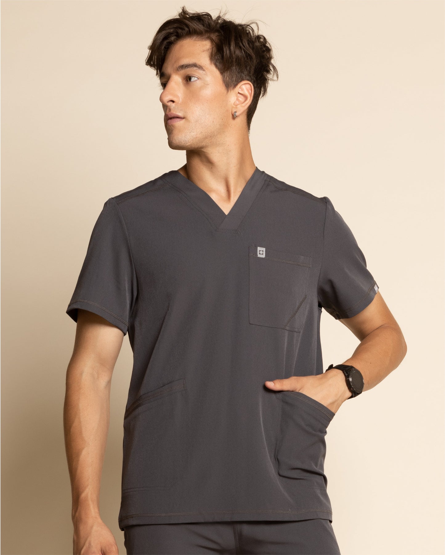 TOP HOMBRE SPORT STRETCH GRIS