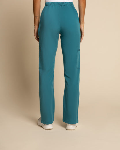 PANTALON MUJER COMFORT TEAL BLUE