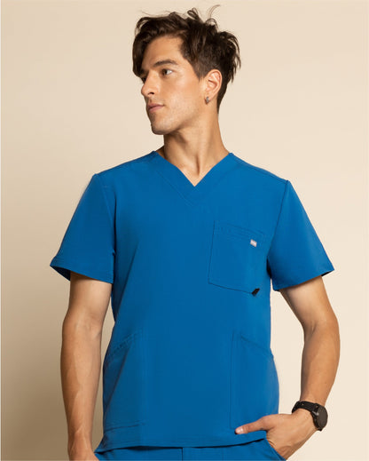 TOP HOMBRE DROP FENCE AZUL REY