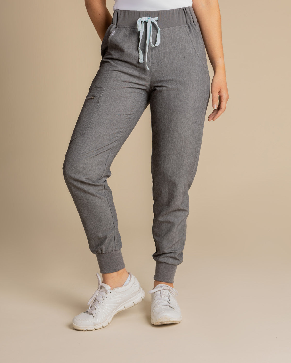 PANTALÓN JOGGER MUJER MELANGE COOL GREY