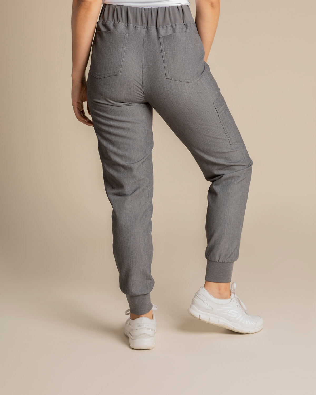 PANTALÓN JOGGER MUJER MELANGE COOL GREY