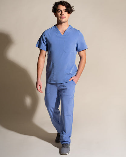 TOP HOMBRE COMFORT CELESTE