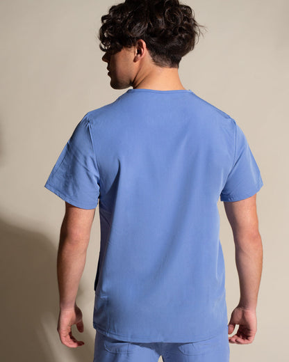 TOP HOMBRE COMFORT CELESTE