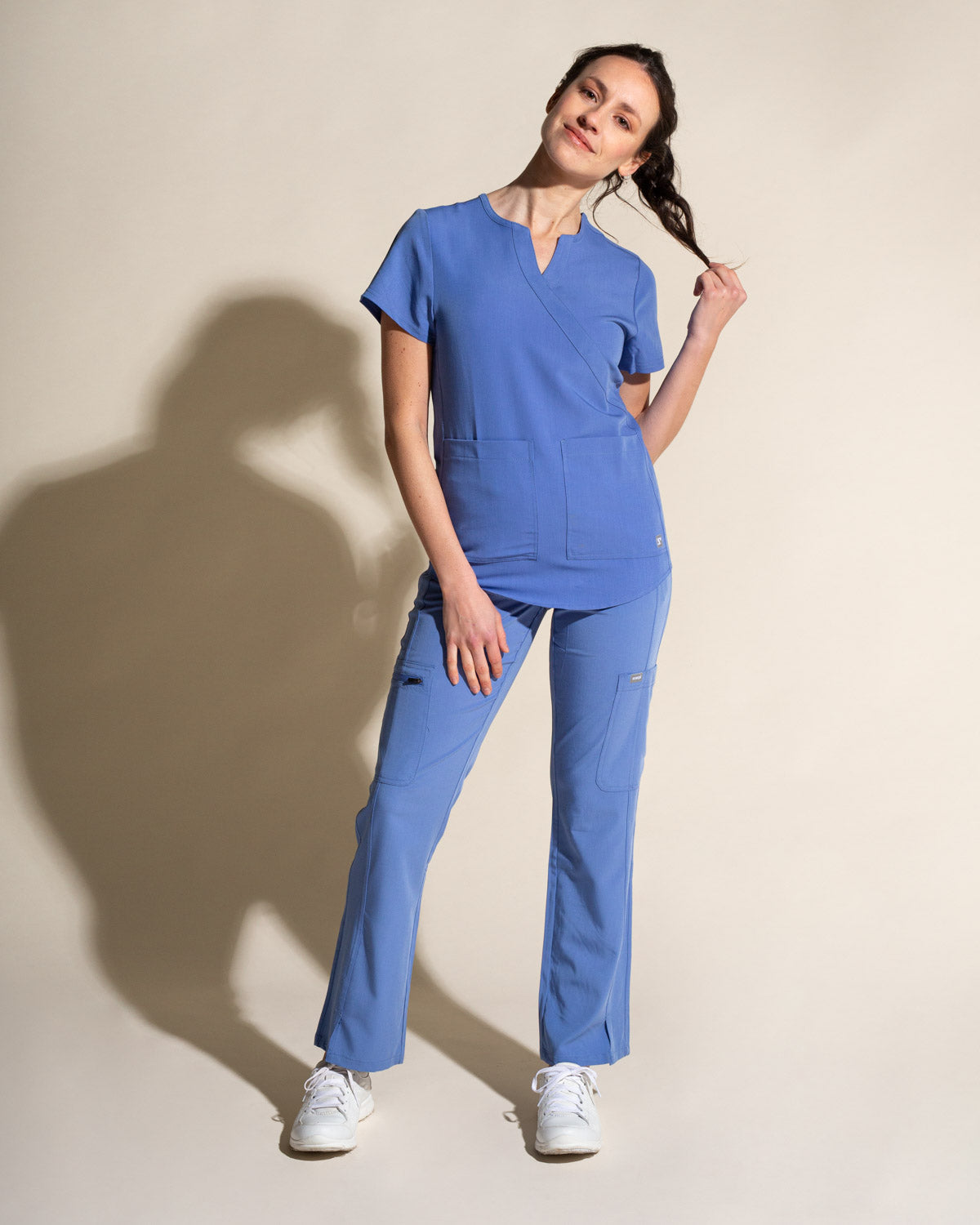 TOP MUJER COMFORT CELESTE