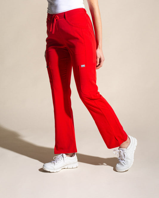 PANTALON MUJER COMFORT ROJO