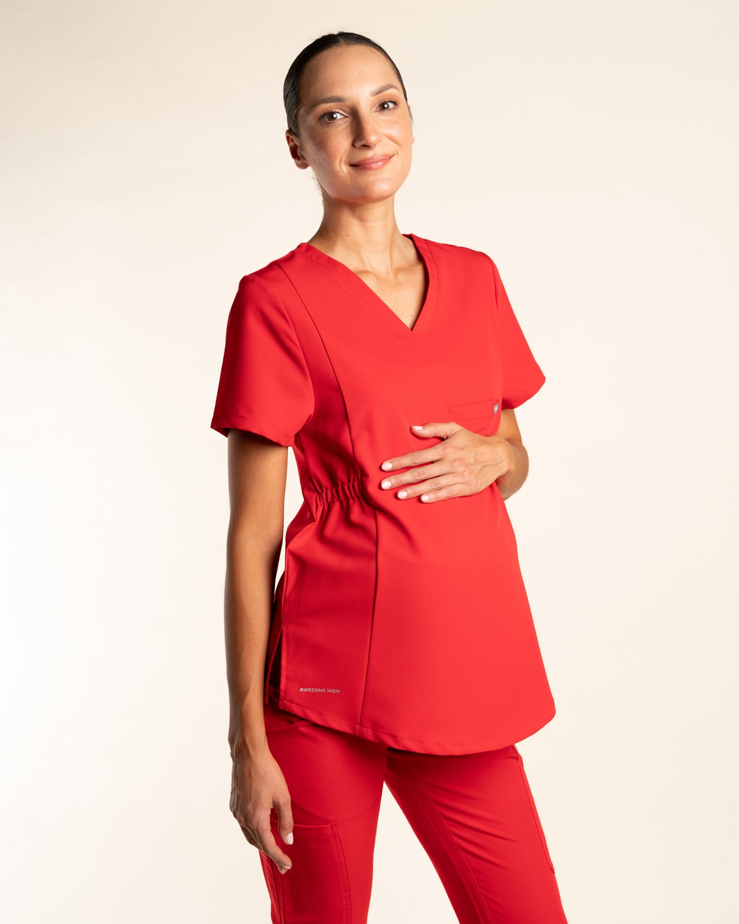 TOP MUJER MOM'S ROJO