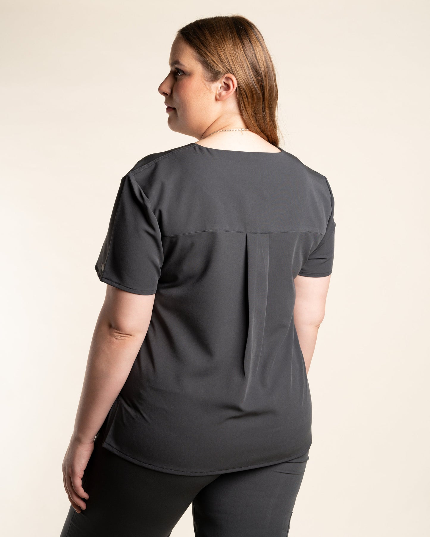 TOP MUJER CURVE GRIS