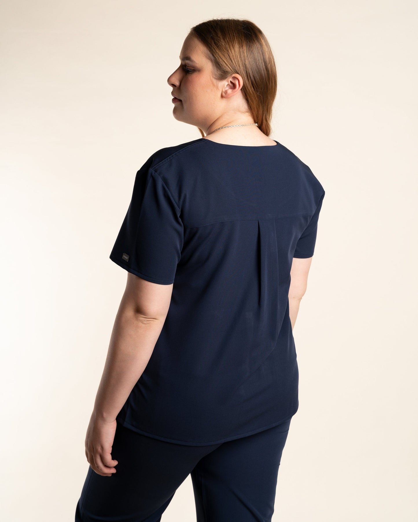 TOP MUJER CURVE MARINO
