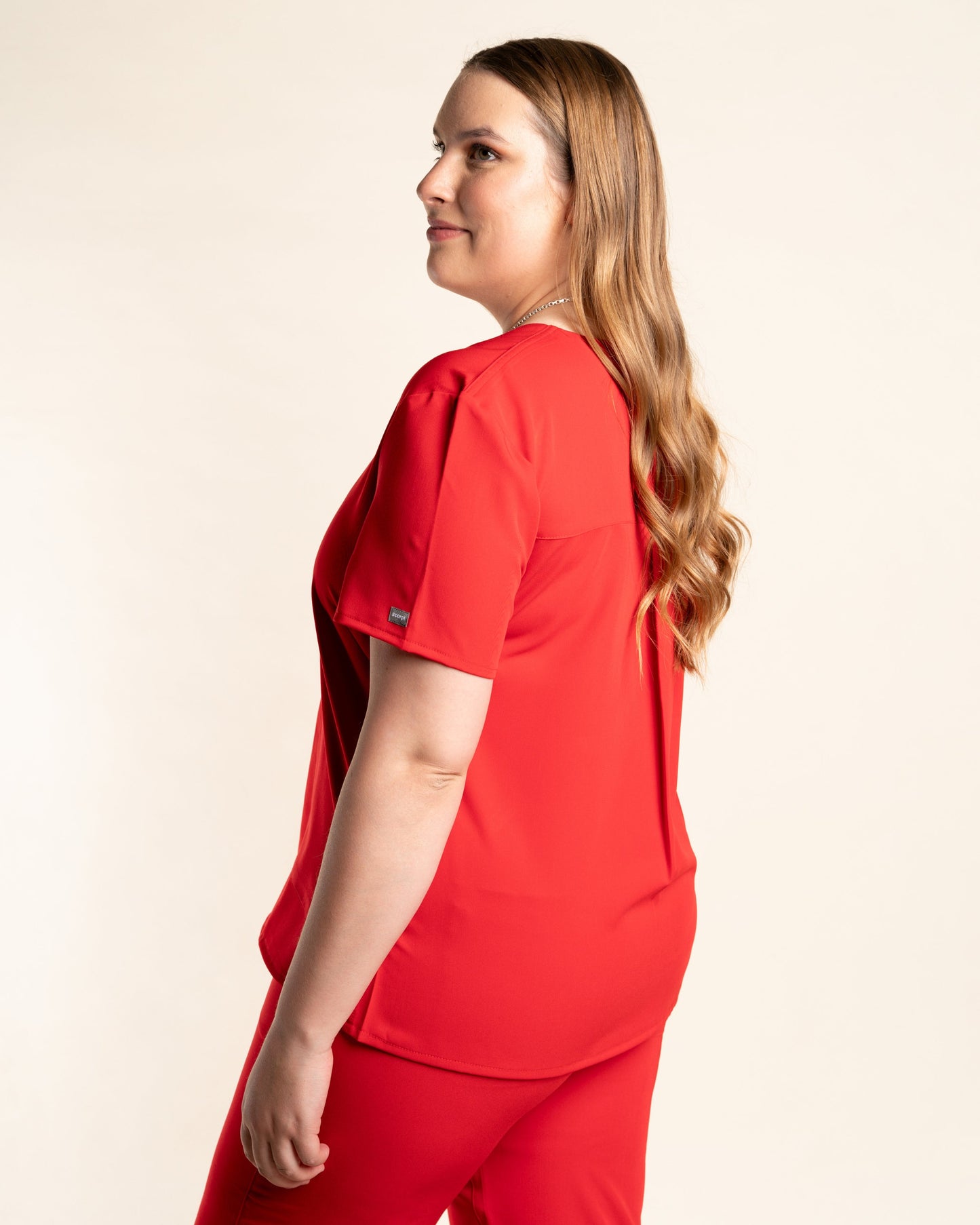 TOP MUJER CURVE ROJO