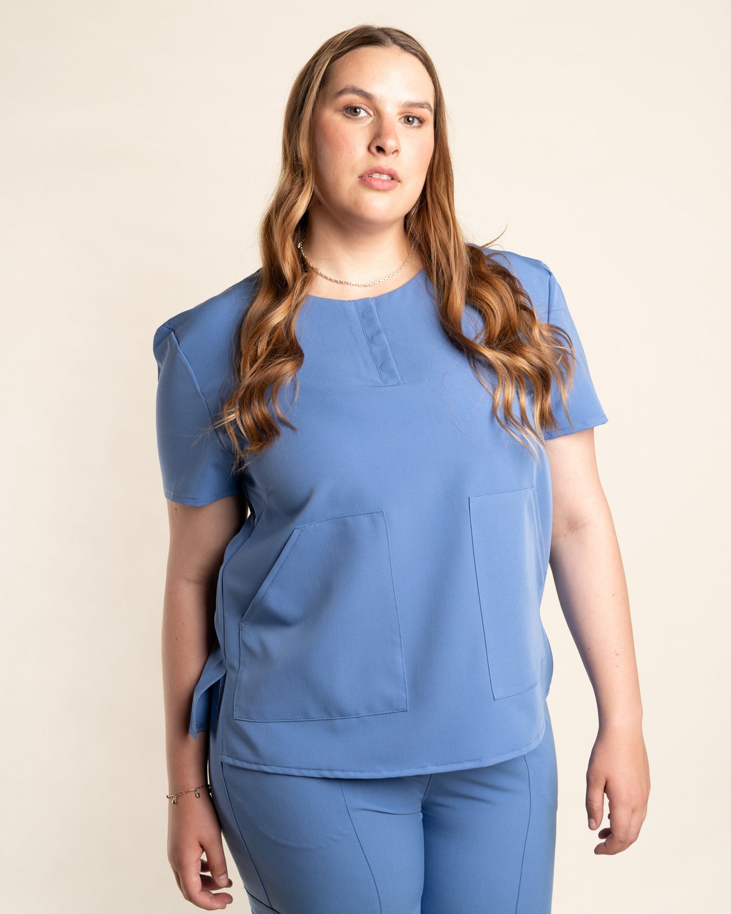 TOP MUJER CURVE CELESTE