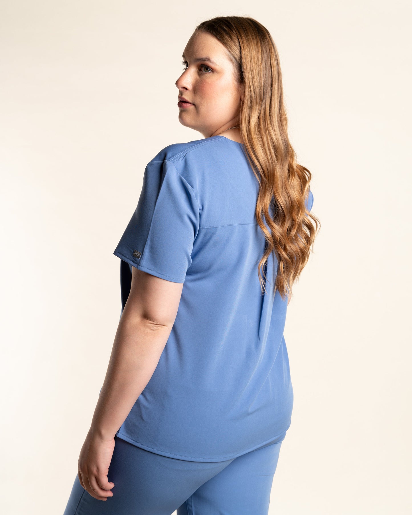 TOP MUJER CURVE CELESTE
