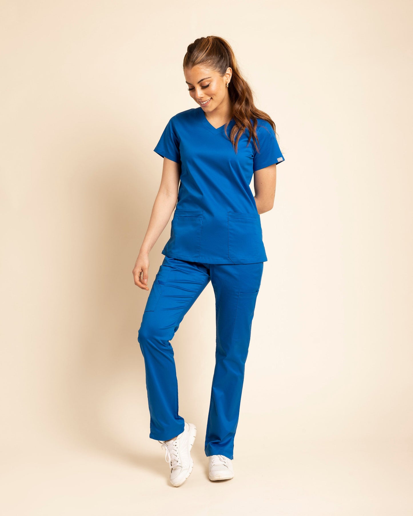 PANTALÓN MUJER WORK AZUL REY